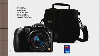 Panasonic DMC-G5KK 16 MP Compact System Camera with 14-42mm Zoom Lens / Deluxe Camera Bag /