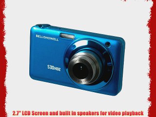 Bell Howell S30HDZ-BL 15MP Digital Camera with 2.7-Inch LCD (Blue)