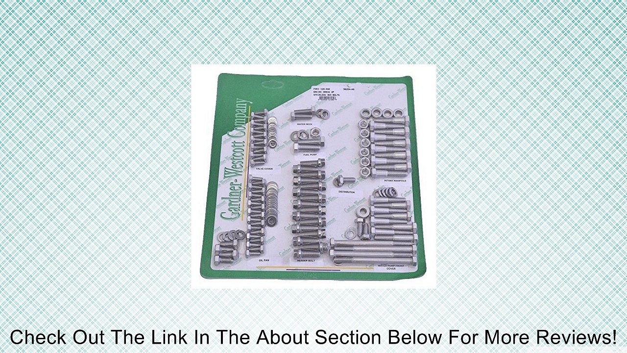 Gardner Westcott # 56254HS BBF 429/460 Ford Stainless Steel Engine Bolt Kit Review