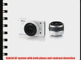 Nikon 1 J1 10.1 MP HD Digital Camera System with 10mm and 10-30mm VR 1 NIKKOR Lenses (White)