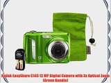 Kodak EasyShare C143 12 MP Digital Camera with 3x Optical Zoom (Green Bundle)