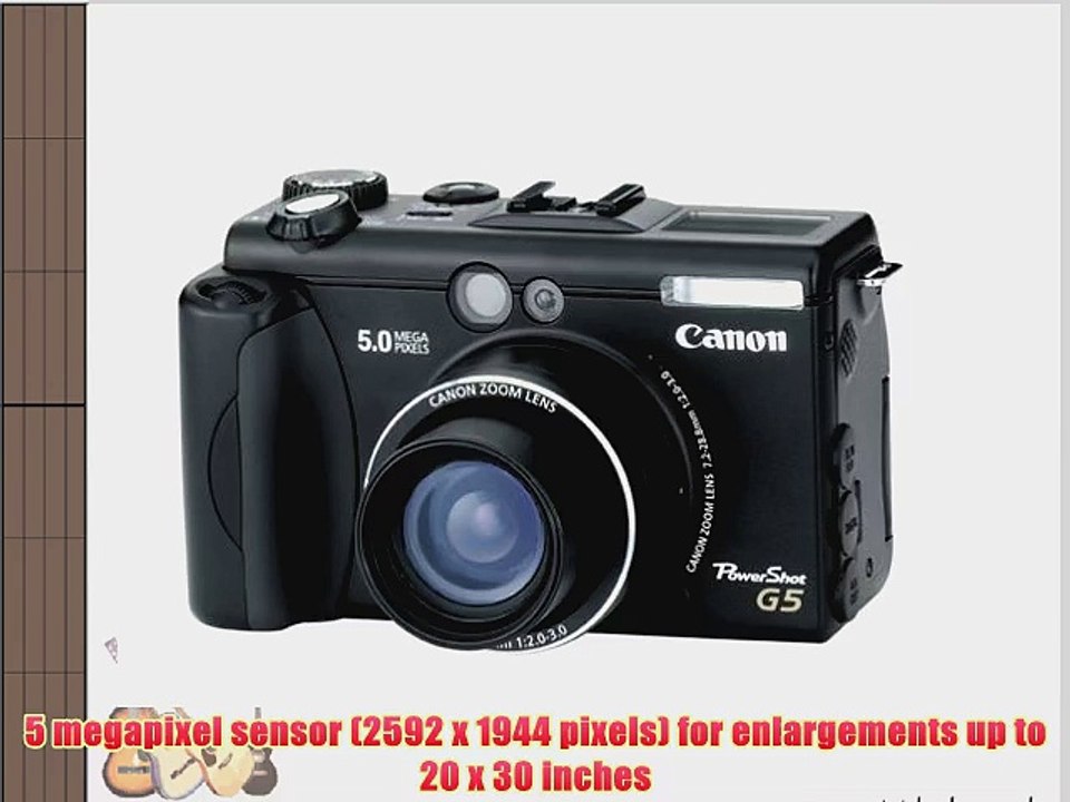 Canon PowerShot G5 5MP Digital Camera w/ 4x Optical Zoom