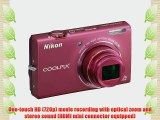 Nikon COOLPIX S6200 16 MP Digital Camera with 10x Optical Zoom NIKKOR ED Glass Lens and HD