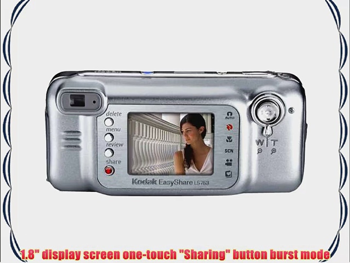 Kodak Easyshare LS753 5 MP Digital Camera with 2.8xOptical Zoom - video  Dailymotion