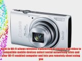 Canon PowerShot ELPH 340 HS (Silver)   16GB Memory Card   Medium Standard Digital Camera Case