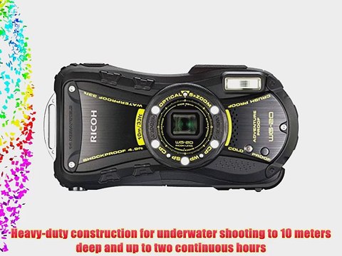 Ricoh WG-20 14MP Waterproof Shockproof Coldproof Crushproof 5x Opt Zoom Camera (black)