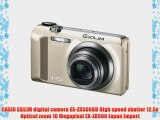 CASIO EXILIM digital camera EX-ZR500GD High speed shutter 12.5x Optical zoom 16 Megapixel EX-ZR500