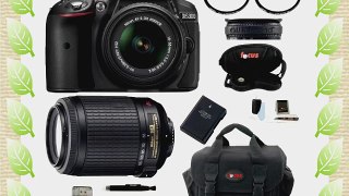 Nikon D5300 DX- format Digital SLR Kit w/ 18-55mm DX VR II Lens (Black)   Nikon 55-200mm F/4-5.6