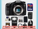 Sony Alpha A77 II Wi-Fi Digital SLR Camera Body with 64GB Card   Battery   Charger   Backpack