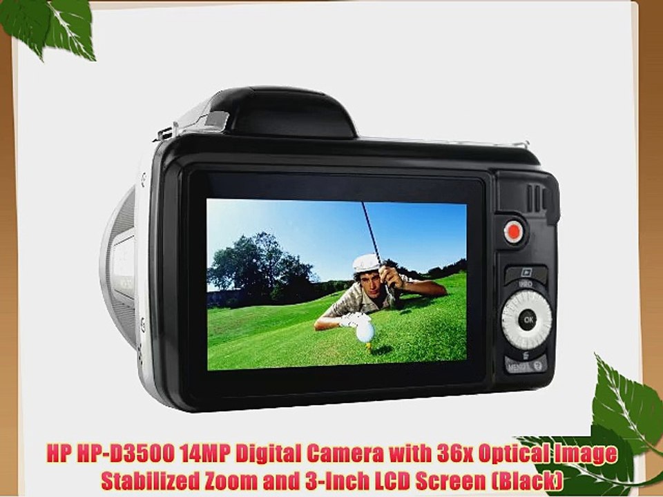 HP HP-D3500 14MP Digital Camera with 36x Optical Image Stabilized Zoom and 3-Inch LCD Screen