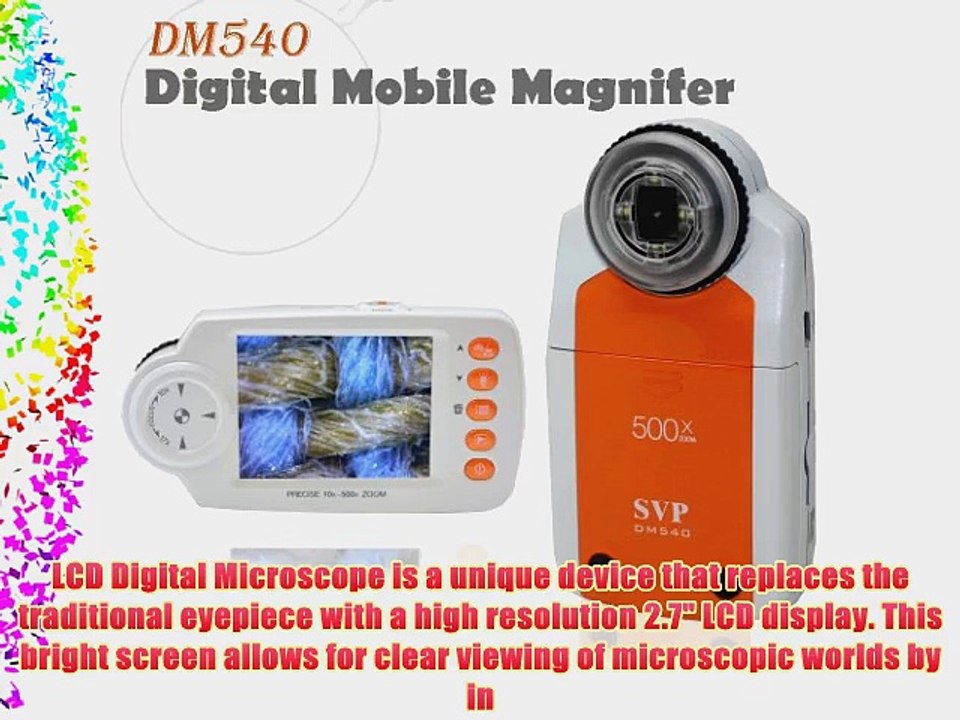 SVP DM540 2.7 LCD Digital Mobile Microscope/Maginifier with Build-in Camera