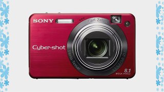 Sony Cybershot DSCW150/R 8.1MP Digital Camera with 5x Optical Zoom with Super Steady Shot (Red)