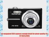 Olympus FE370 8MP Digital Camera with 5x Optical Dual Image Stabilized Zoom (Black)