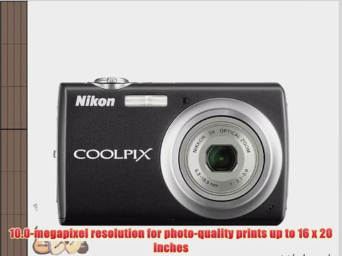 Nikon Coolpix S220 10MP Digital Camera with 3x Optical Zoom and 2.5 inch LCD (Graphite Black)