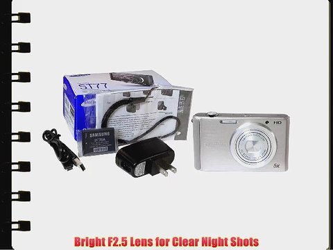 Samsung ST77 Digital Camera 16.1 Mega Pixal with 5x Optical Zoom-HD recording and Live Panorama