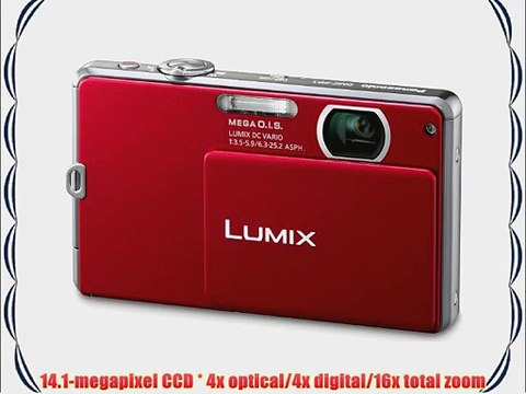Panasonic Lumix DMC-FP2 14.1 MP Digital Camera with 4x Optical Zoom and 2.7-Inch LCD (Red)