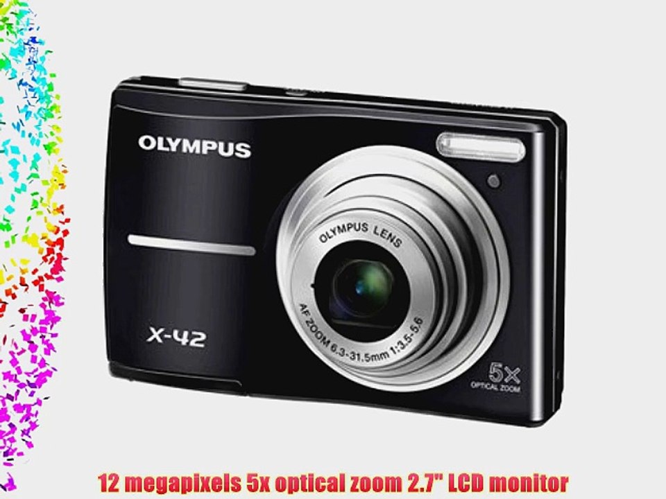 Olympus X-42 12 Megapixel 5x Zoom Digital Camera- Black