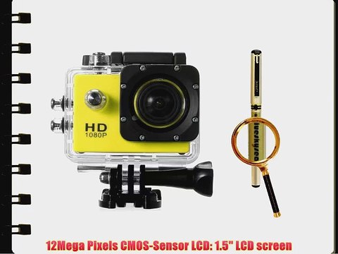 Blueskysea? Free Gel Pen 12MP Full HD 1080P Bicycle Helmet Sports DV Action Waterproof Car