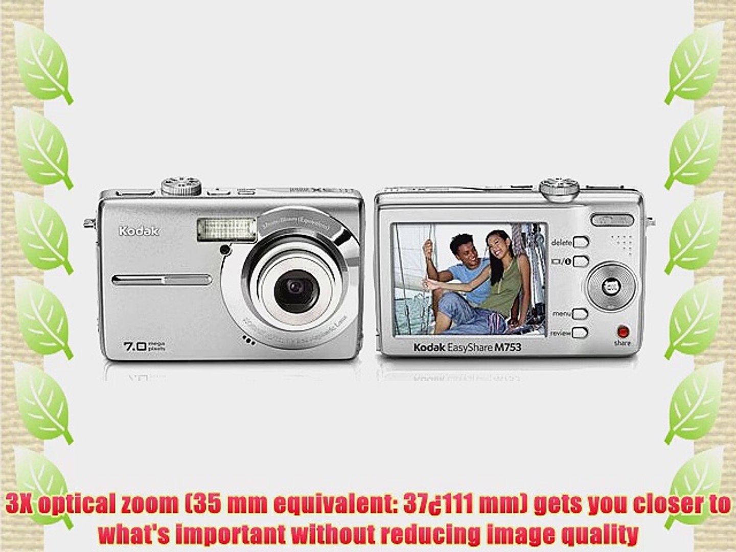 Kodak Easyshare M753 7 Mp Digital Camera With 3xoptical Zoom Silver Video Dailymotion