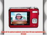 Kodak EasyShare C180 10.2MP Digital Camera with 3x Optical Zoom and 2.4 inch LCD - Red