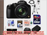 Panasonic Lumix DMC-FZ70 Digital Camera (Black) with 64GB Card   Battery   Case   3 Filters