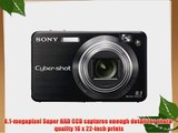 Sony Cybershot DSCW150/B 8.1MP Digital Camera with 5x Optical Zoom with Super Steady Shot (Black)