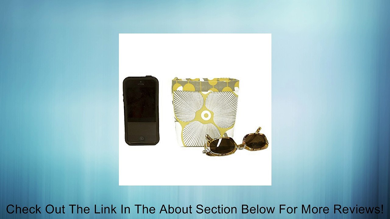 Car Cellphone Caddy - CENTER CONSOLE GEARSHIFT Style (AMY BUTLER MIDWEST MODERN OPTIC BLOSSOM) Wipeable Oilcloth Lining by GreenGoose Car Bags (Regular) Review