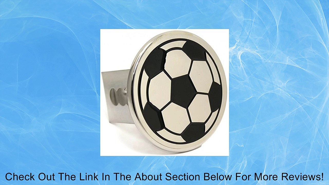 Soccer Ball Chrome Trailer 2" Hitch Plug Cover Cap Stainless Steel Review