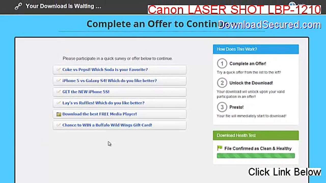 Canon LASER SHOT LBP-1210 Cracked (Legit Download) - video Dailymotion