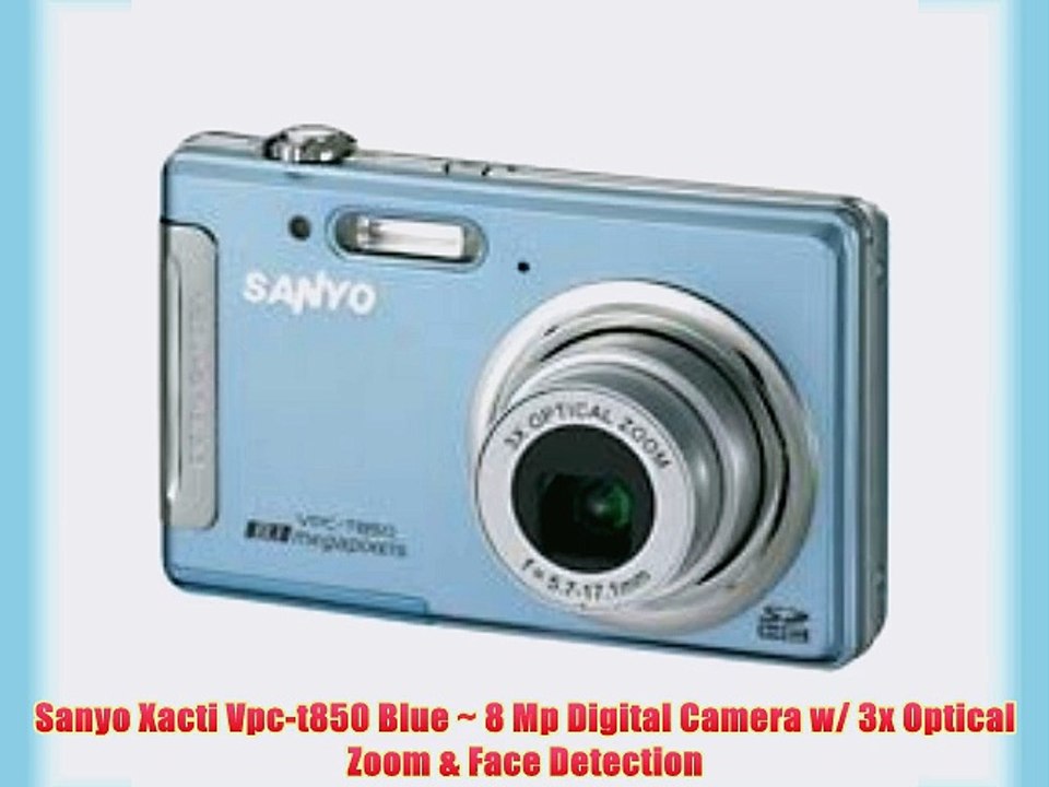 Sanyo Xacti Vpc-t850 Blue ~ 8 Mp Digital Camera w/ 3x Optical Zoom