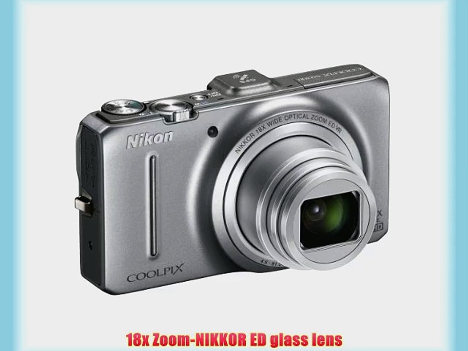 Nikon Coolpix S9300 16.0 MP Digital Camera - Silver