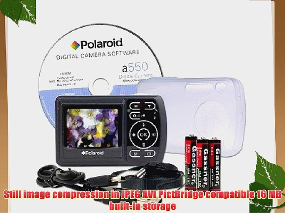 Polaroid A550 5.0MP 4x Digital Zoom Camera (Black)