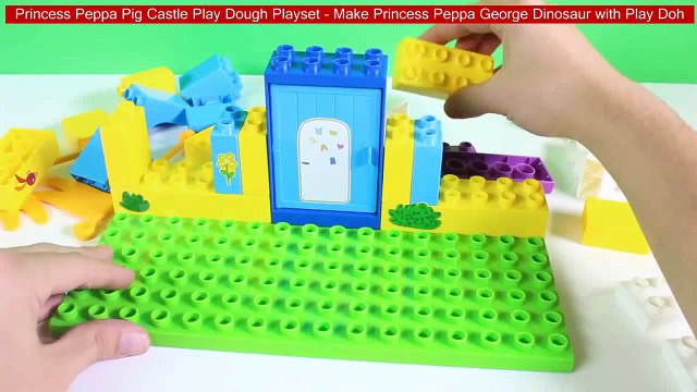 Princess Peppa Pig Castle Play Dough Playset - Make Princess Peppa George Dinosaur with Play Doh