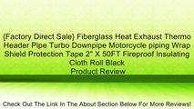{Factory Direct Sale} Fiberglass Heat Exhaust Thermo Header Pipe Turbo Downpipe Motorcycle piping Wrap Shield Protection Tape 2