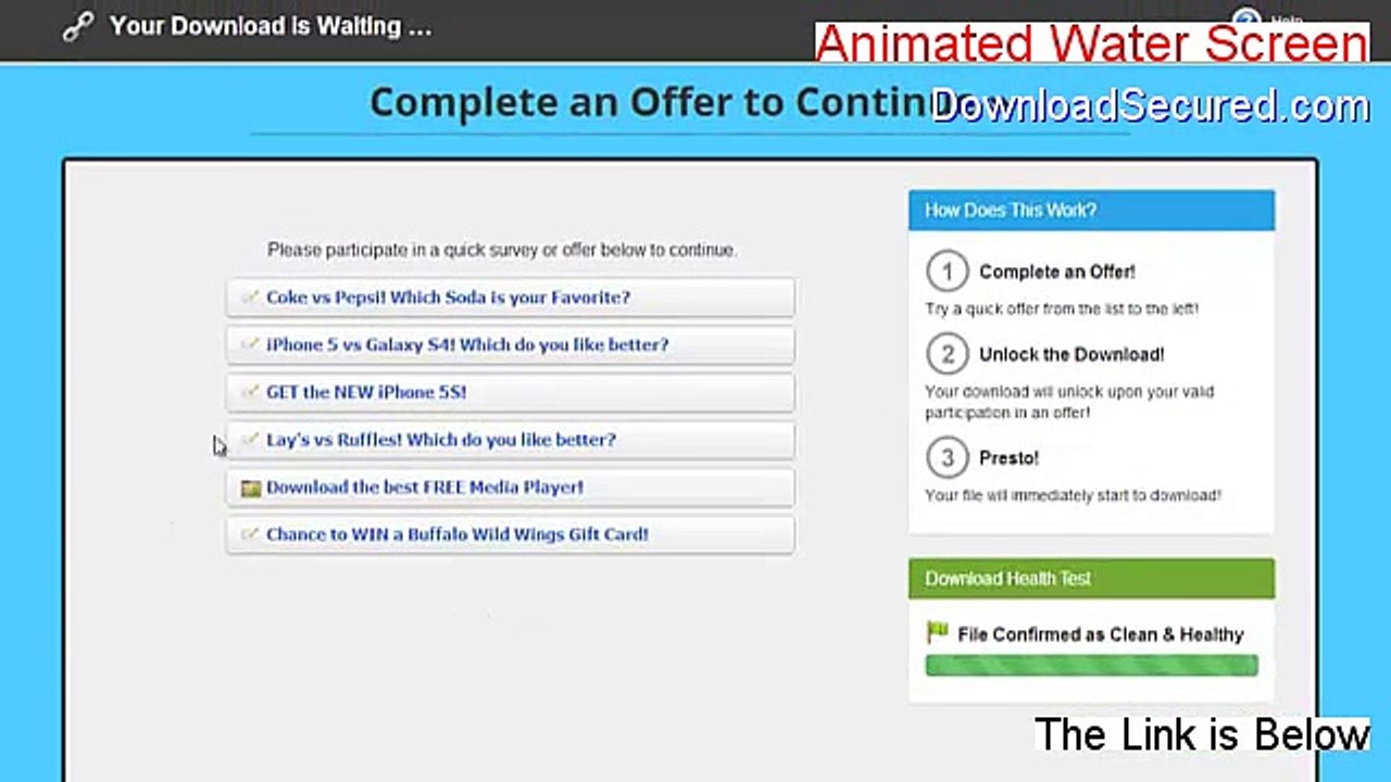 Animated Water Screen Keygen [Instant Download]