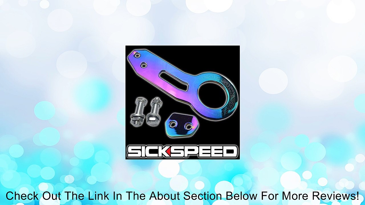 Sickspeed Neo Chrome Steel Rear Bumper High Strength Racing Tow Hook Set Review