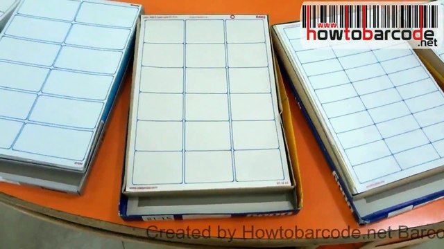 Steps for printing barcode labels with Laser Printer