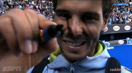 Rafael Nadal A duel of cameras!