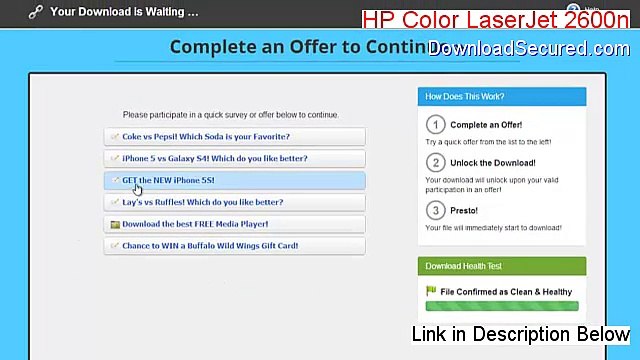HP Color LaserJet 2600n Key Gen [Instant Download]