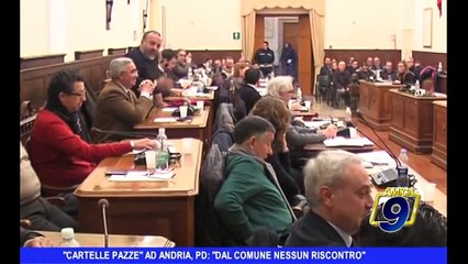 "Cartelle pazze" ad Andria | PD: "Dal comune nessun riscontro"