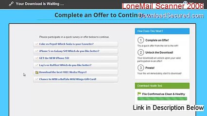 LoneMail Scanner 2006 Download (Download Now)