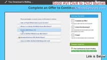 Solid AVI DivX to DVD Burner Download Free (Legit Download)