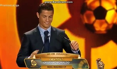Cristiano Ronaldo wins La Liga BEST PLAYER of the season award | LFP Awards 2014