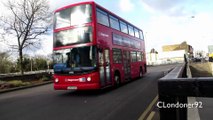 Buses, Trucks and traffic at North Street Roundabout Romford, East London 29-01-15 (HD)