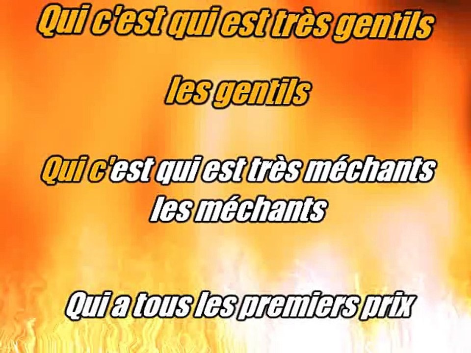KARAOKE MICHEL FUGAIN - Les gentils, les méchants