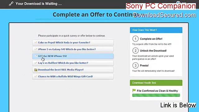 Sony PC Companion Serial - Instant Download