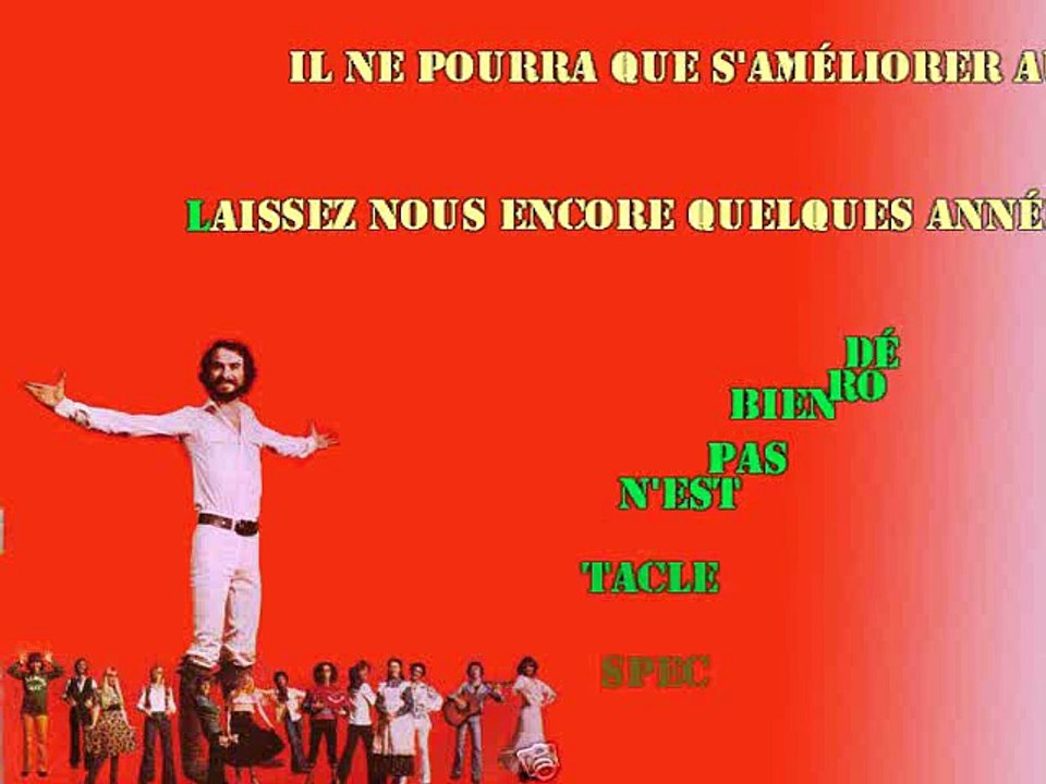 KARAOKE MICHEL FUGAIN - Attention Mesdames et Messieurs