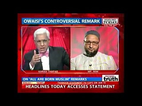 Asaduddin Owaisi Made Anchor Karan Thapar Speechless After Called Muslims Are 'Arrant Nonsense'