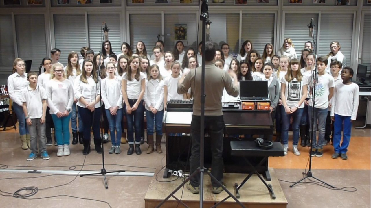 La chorale en enregistrement