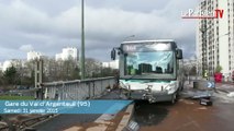 Spectaculaire accident de bus RATP à Argenteuil